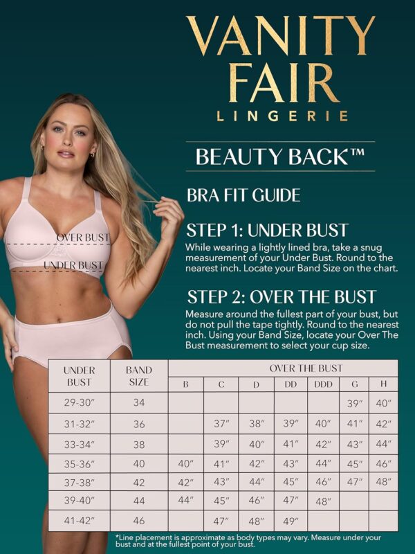 Vanity Fair Women's Full Figure Beauty Back Smoothing Bra, 4... - Image 6