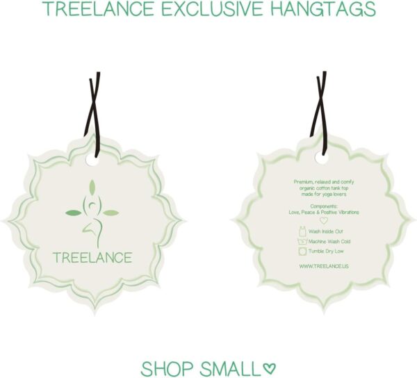TREELANCE Organic Cotton Yoga Workout Tank Top Moon Phases S... - Image 7