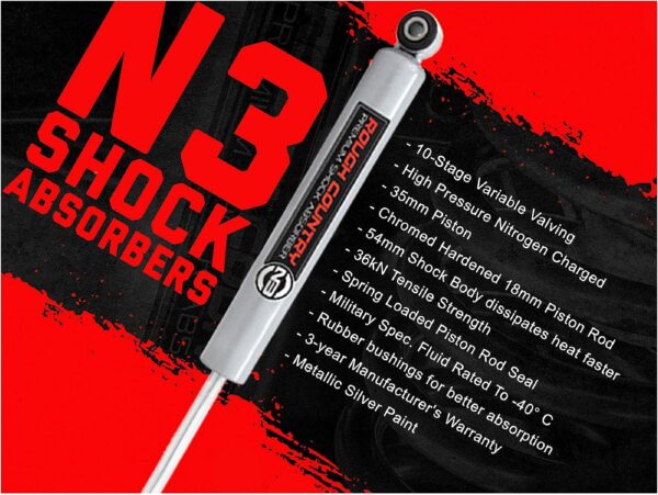 Rough Country 1.5-4" N3 Front Shocks for 99-04 Ford Super Du... - Image 3