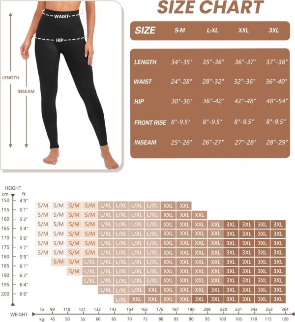 VALANDY High Waisted Leggings for Women Stretch Tummy Contro... - Image 7