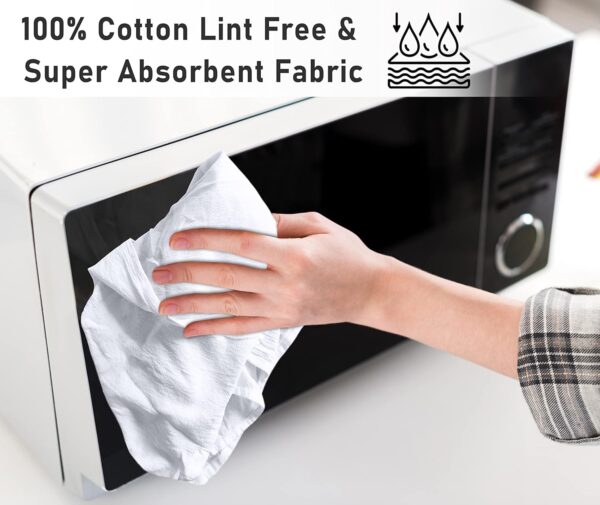 RUVANTI Flour Sack Towels 12 Pack 28 x 28 Inches, Ring Spun ... - Image 6