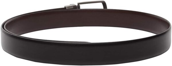 Mens Vegan Leather Reversible Formal Belt - SIBAGO18, Black,... - Image 4