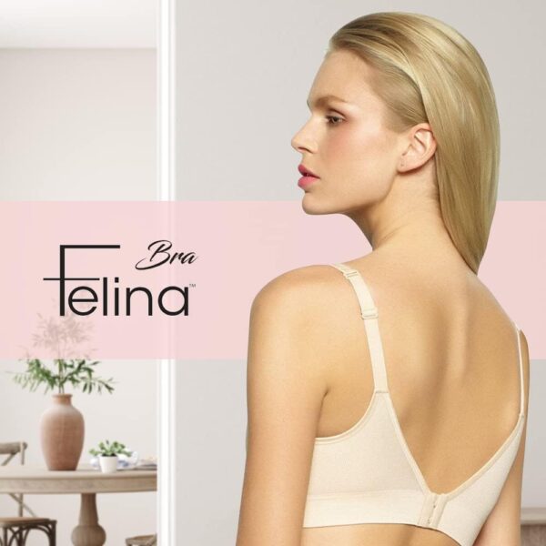 Felina Women's Wire-Free Seamless Bra with Removable Pads - ... - Image 5