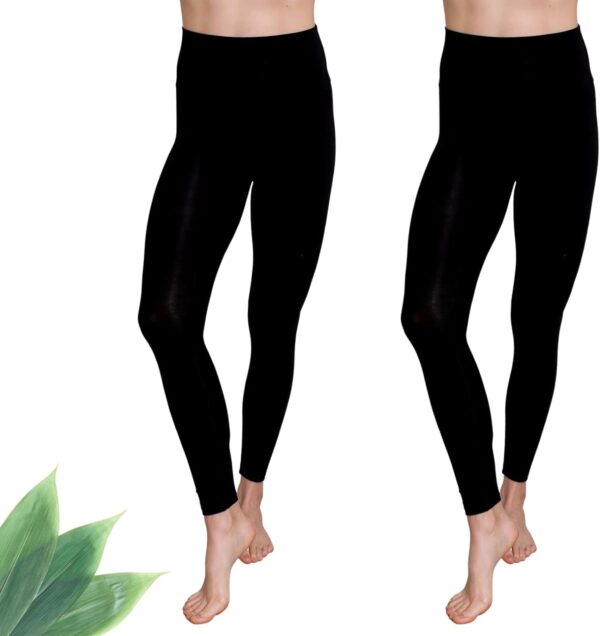 Fenrici Comfort Lounge Leggings for Women, Lightweight, High... - Image 2