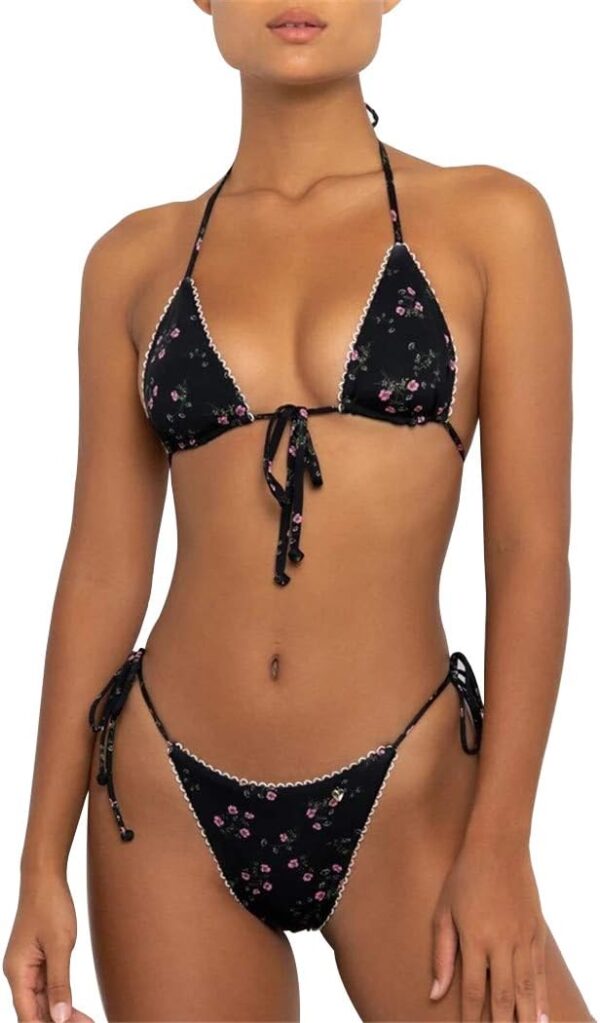 Bikinis Swimsuit Set for Women Swimwear Triangle Bathing Sui... - Image 2