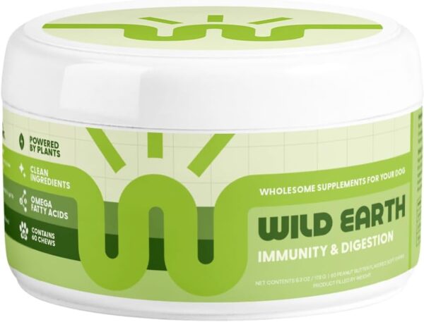 Wild Earth Dog Supplements, Soft Chews for Digestion & Immun... - Image 2