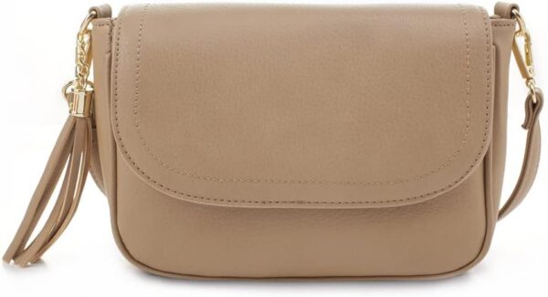 EVVE Small Crossbody Bags for Women Trendy Flap Saddle Purse... - Image 2