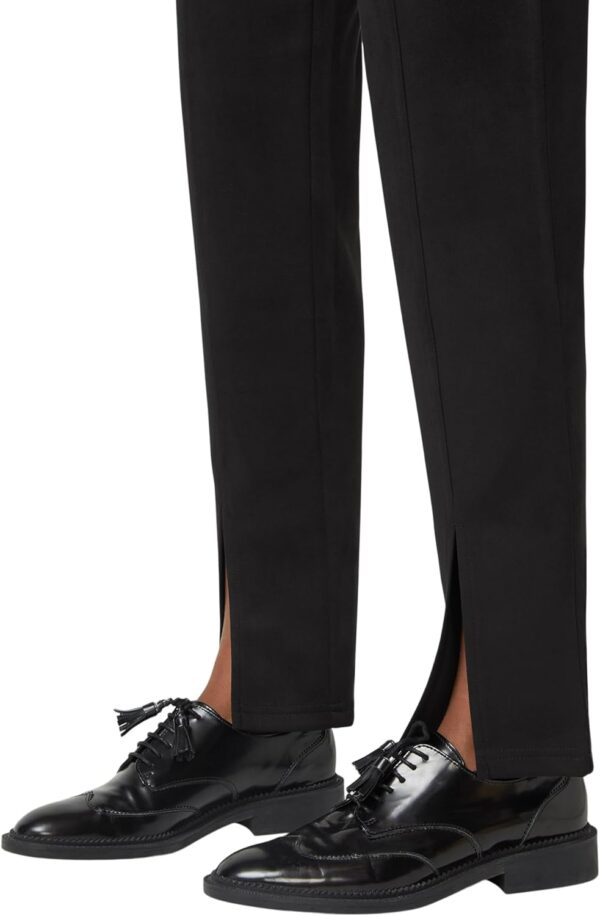 HUE Women's High Rise Suede Straight Legging - Image 6
