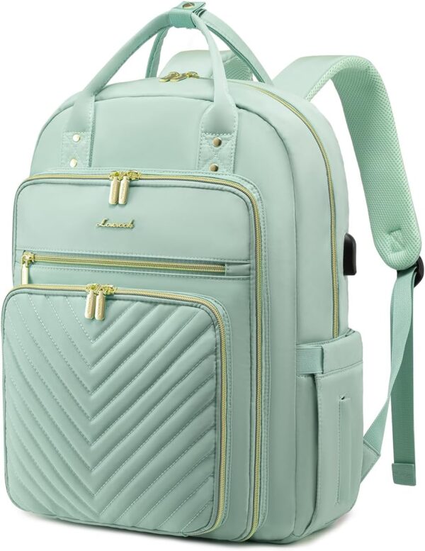 LOVEVOOK 15.6 Inch Laptop Backpack for Women,Fashion Work Tr... - Image 2