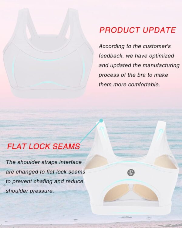 RUNNING GIRL High Impact Sports Bras for Women,Racerback Run... - Image 3