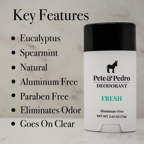 Pete & Pedro FRESH NATURAL DEODORANT | Natural, Aluminum-Fre... - Image 3