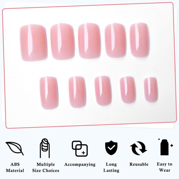LoveOurHome 240pc Square Press on Nails Short Fake Nails Nud... - Image 4