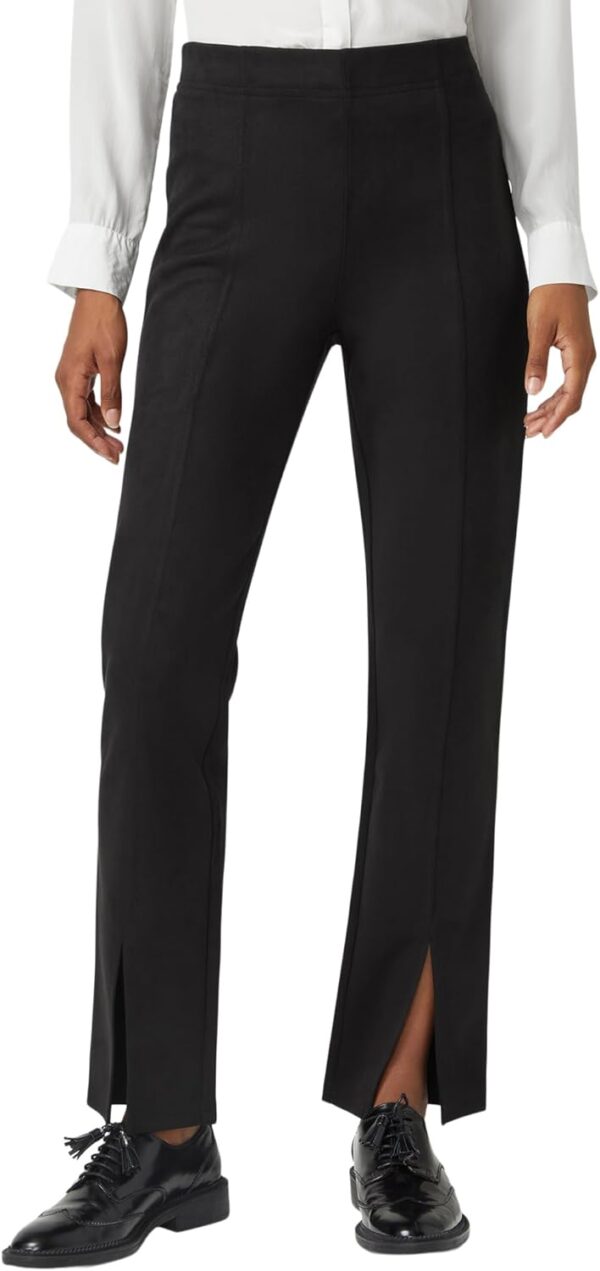 HUE Women's High Rise Suede Straight Legging - Image 2