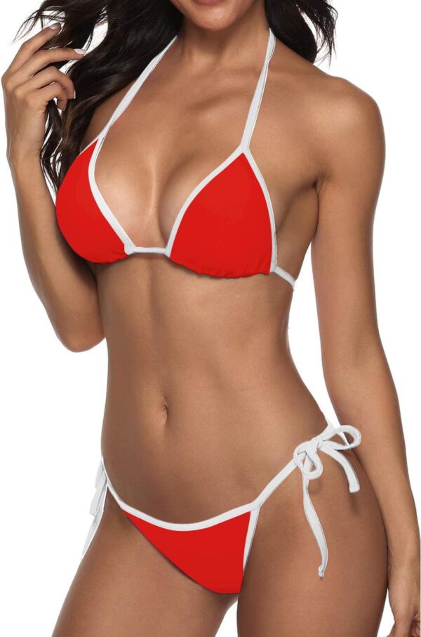 Suvimuga Women Two Piece Swimsuit Color Block Swimwear Halte... - Image 3