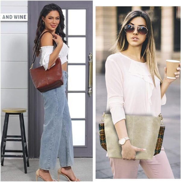 Hobo Bags Vegan Leather Crossbody Bag Guitar Strap Shoulder ... - Image 3