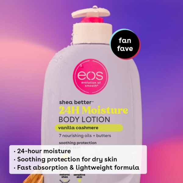 eos Shea Better Body Lotion- Vanilla Cashmere, 24-Hour Moist... - Image 4