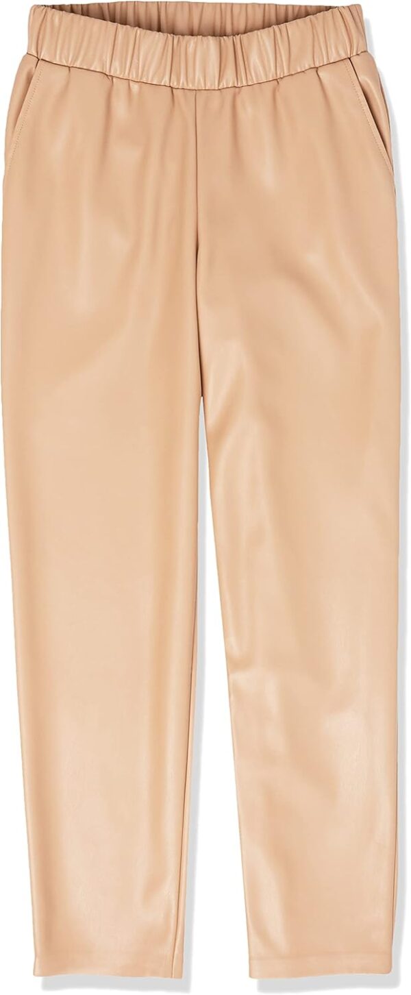 The Drop Women's @Lisadnyc Vegan Leather Pull-on Jogger - Image 7