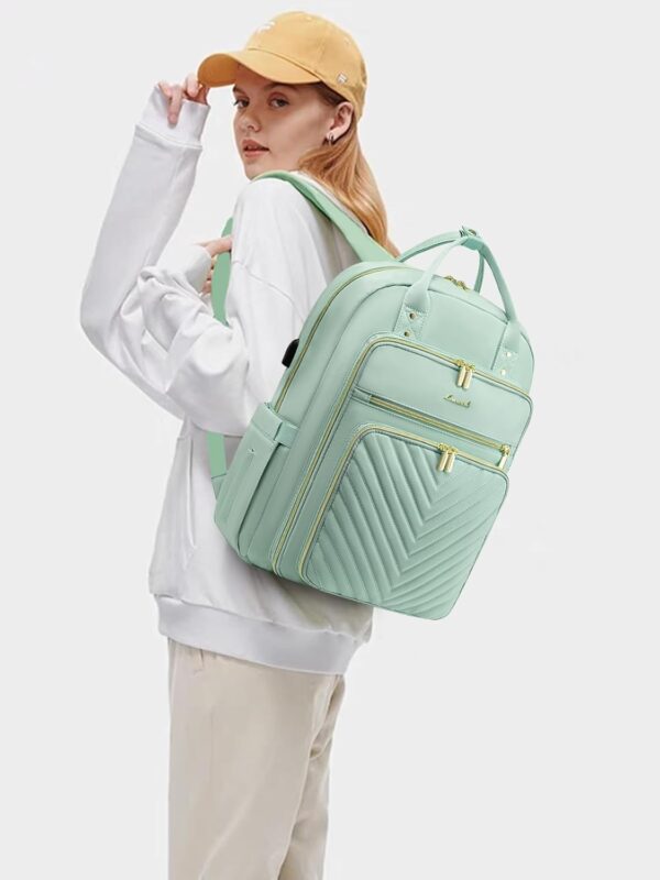 LOVEVOOK 15.6 Inch Laptop Backpack for Women,Fashion Work Tr... - Image 8