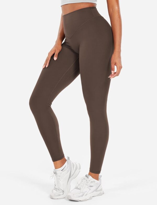 YEOREO Workout Leggings for Women Hidden Scrunch Tummy Contr... - Image 4