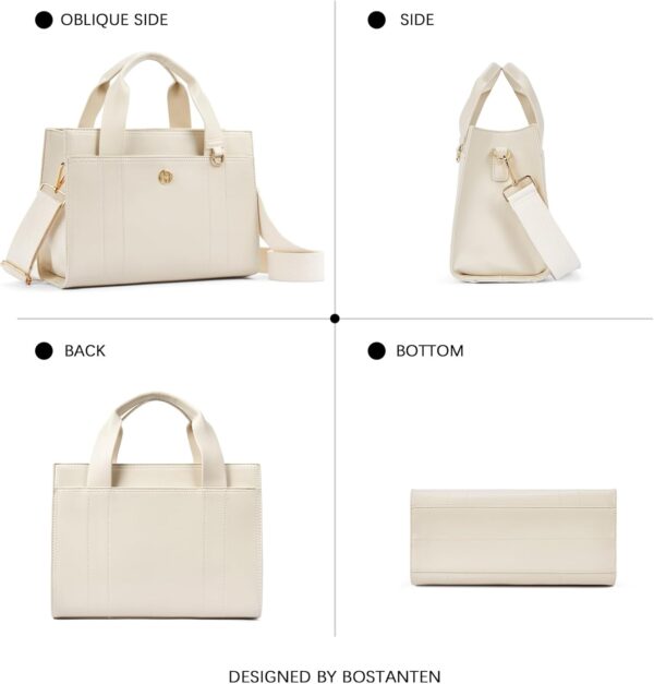 BOSTANTEN Small Tote Bag for Women Crossbody Trendy Purses V... - Image 7