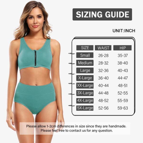 Molasus Women's Cotton Underwear High Waisted Full Coverage ... - Image 6