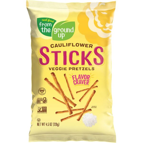 Real Food From The Ground Up Vegan Cauliflower Pretzels, Glu... - Image 2