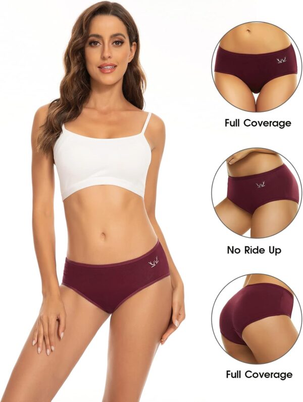 Benirap Womens Underwear Soft Cotton Hipster Panties Breatha... - Image 4