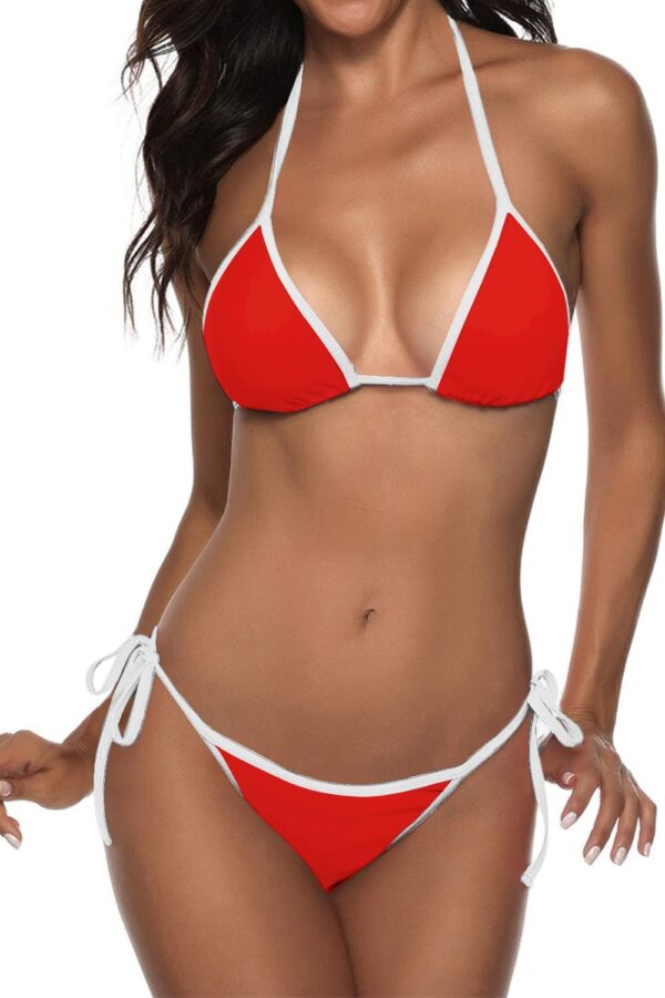 Suvimuga Women Two Piece Swimsuit Color Block Swimwear Halte... - Image 2