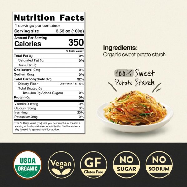 Chung Jung One O'Food Organic Glass Noodles 12 Pack, Gluten-... - Image 7