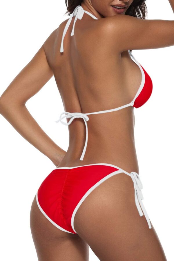 Suvimuga Women Two Piece Swimsuit Color Block Swimwear Halte... - Image 4