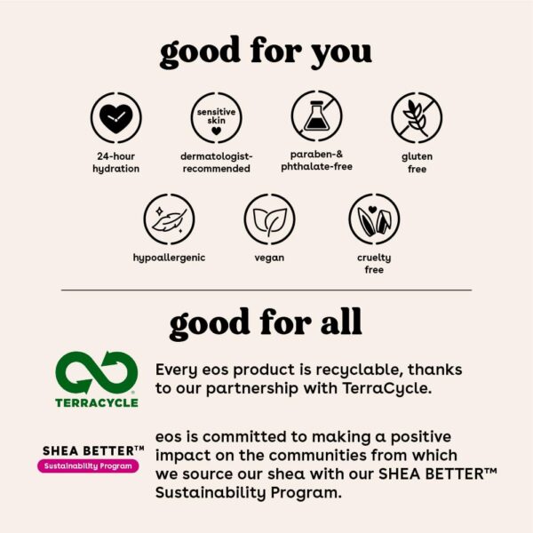 eos Shea Better Body Lotion- Vanilla Cashmere, 24-Hour Moist... - Image 8