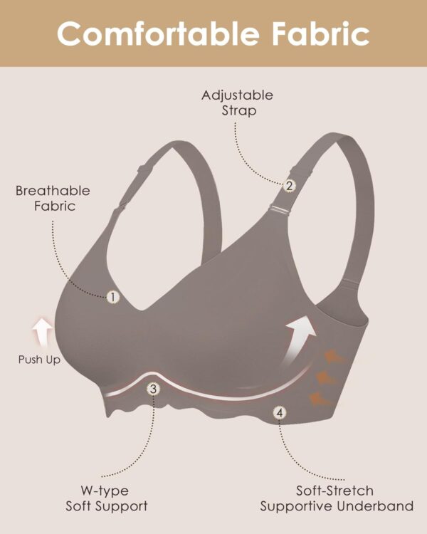 Comfortable Wireless T Shirt Bra Seamless No Show Full Cover... - Image 6