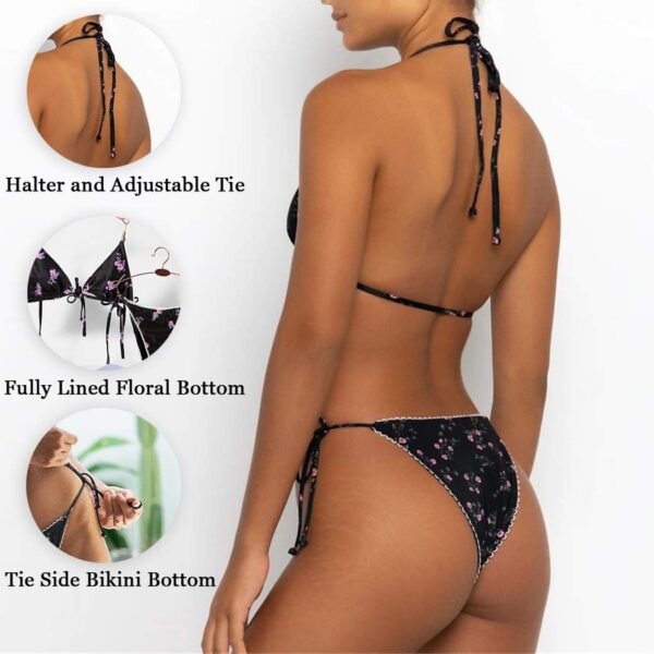 Bikinis Swimsuit Set for Women Swimwear Triangle Bathing Sui... - Image 3