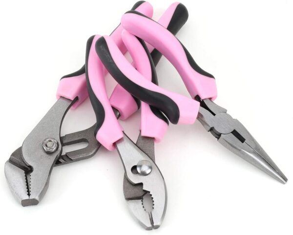 FASTPRO Pink Tool Set, 220-Piece Lady's Home Repairing Tool ... - Image 6