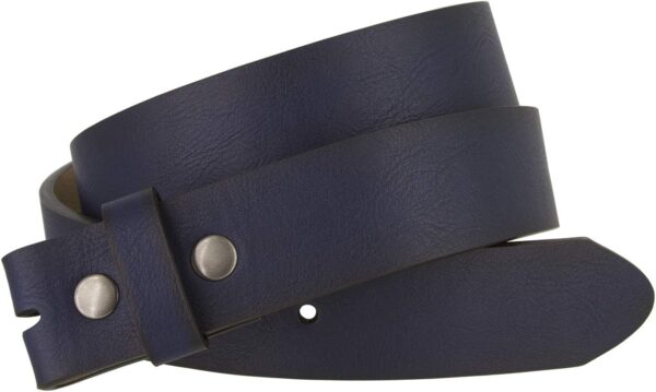 Casual Vegan Replacement Leather Belt Strap 1 1/2" Wide - Image 3