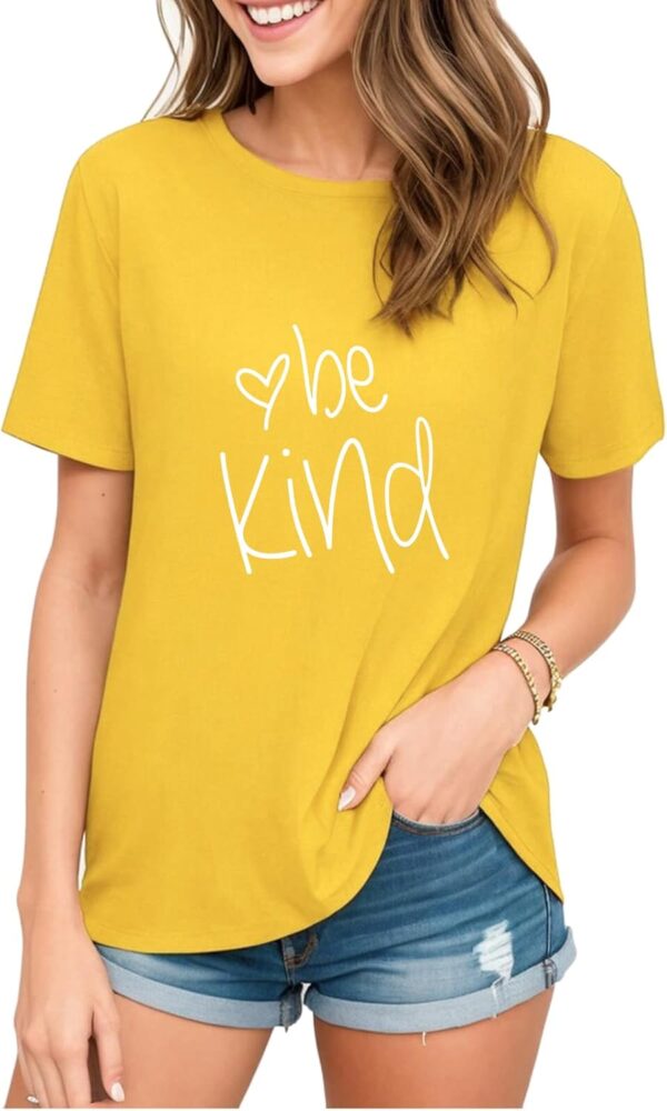 Be Kind T Shirts Women Cute Graphic Blessed Shirt Funny Insp... - Image 2