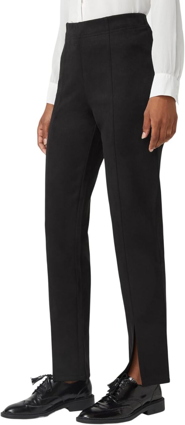 HUE Women's High Rise Suede Straight Legging - Image 4