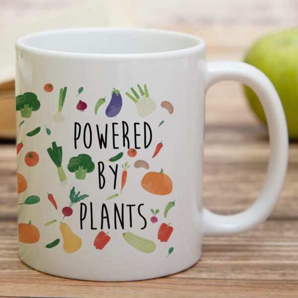 Retreez Funny Mug - Powered By Plants Vegan Vegetarian 11 Oz... - Image 5