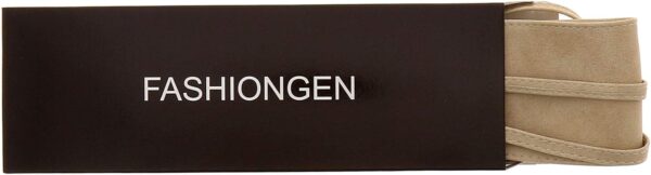 FASHIONGEN - Woman leatherette waisband Obi Belt, MICA - Image 7