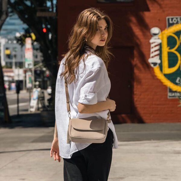 EVVE Small Crossbody Bags for Women Trendy Flap Saddle Purse... - Image 7