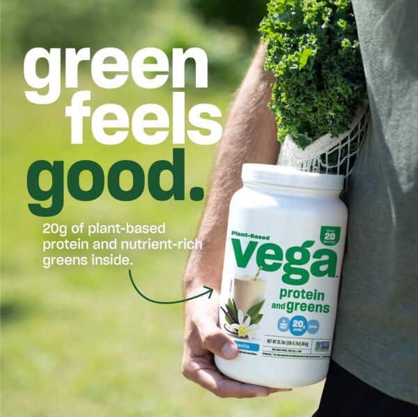 Vega Protein and Greens Protein Powder Chocolate (19 Serving... - Image 5