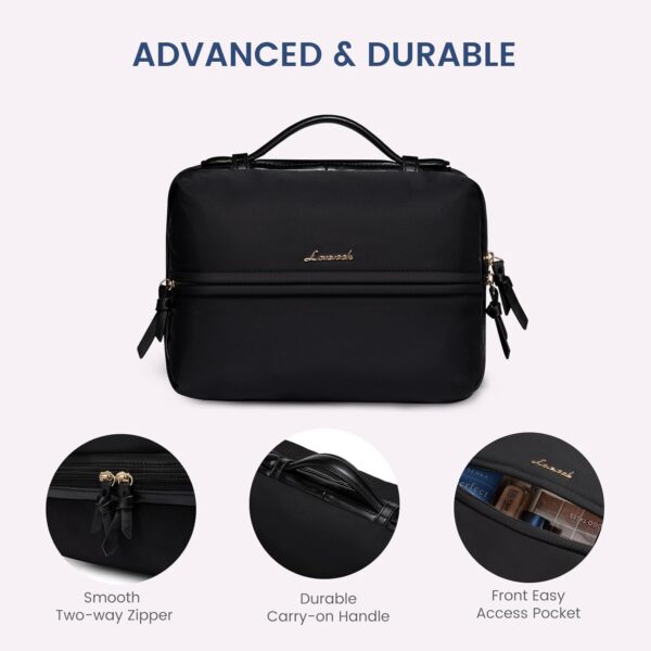 LOVEVOOK Travel Toiletry Bag With Hanging Hook for Women, Pu... - Image 8
