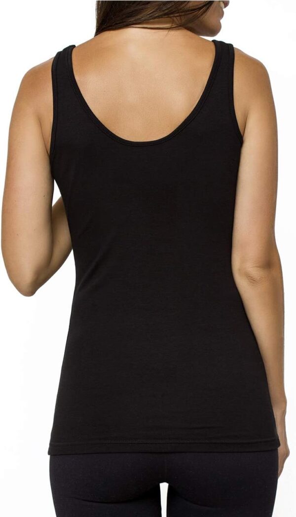 TREELANCE Organic Cotton Yoga Workout Tank Top Moon Phases S... - Image 2