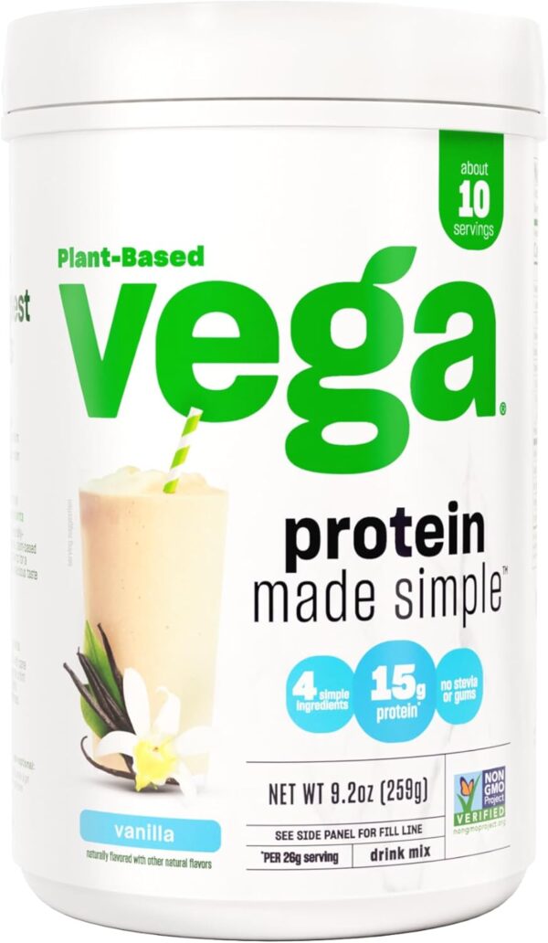 Vega Protein Made Simple Protein Powder, Vanilla - Stevia Fr... - Image 2
