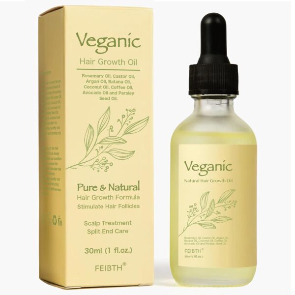 Veganic Hair Growth Oil, Veganic Natural Hair Growth Oil, Ve... - Image 2