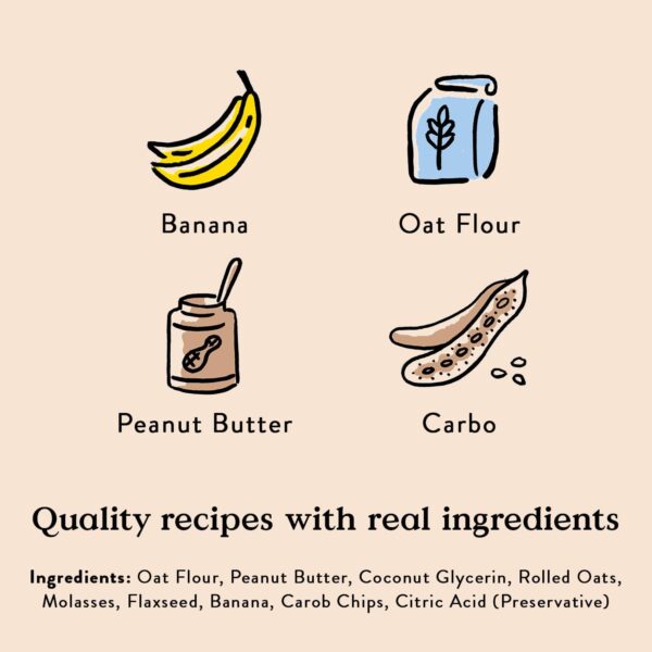 Bocce's Bakery PB Banana Chip Recipe Treats for Dogs, Wheat-... - Image 3