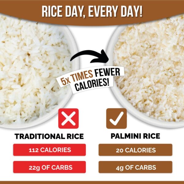 Palmini Rice | Low-Carb Rice, Low-Calorie Hearts of Palm Ric... - Image 4