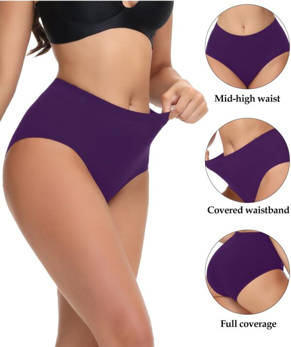 wirarpa Women's Cotton High Waisted Underwear Full Coverage ... - Image 3
