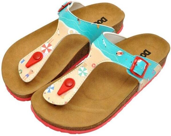 DOGO Personalize Your Life Lila - Printed Flat Slide Sandals... - Image 2
