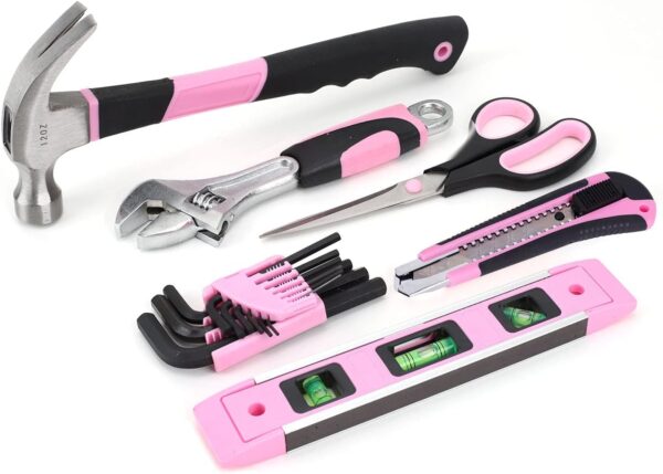 FASTPRO Pink Tool Set, 220-Piece Lady's Home Repairing Tool ... - Image 7
